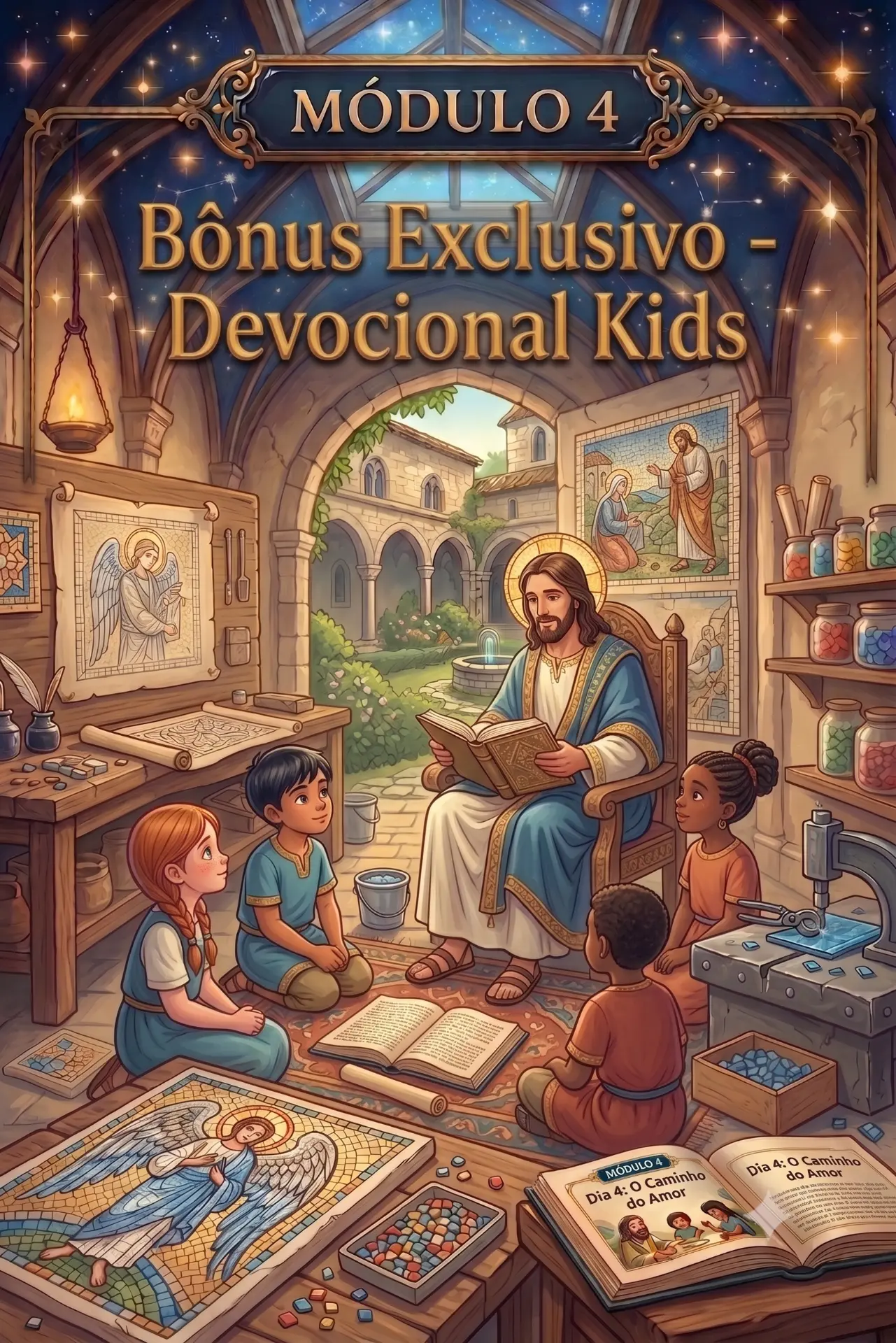 Capa do Módulo 4: Bônus Exclusivo — Devocional Kids